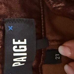 Paige brown boot cut pants